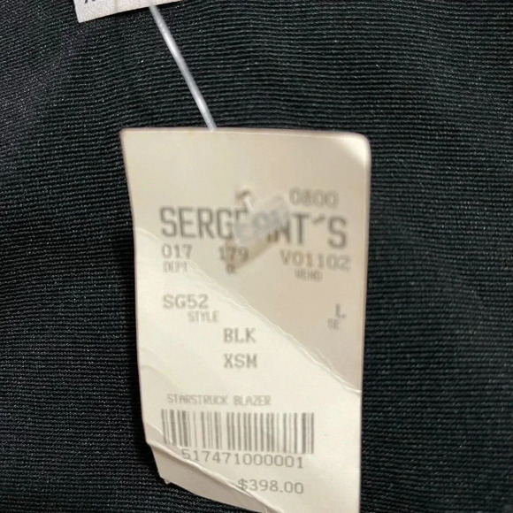 NWT Silver Mesa Star Studded Jacket size x-small black and gold - Picture 7 of 7